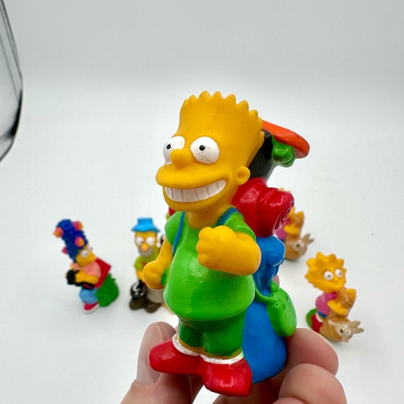 Vintage The Simpsons Camping Adventure Burger King PVC Figures - Picture 7 of 12